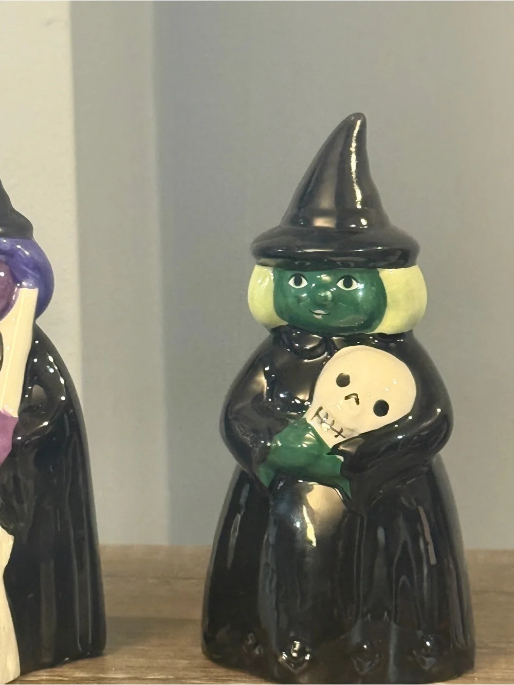 Ceramic Witch Figurines - set of 3